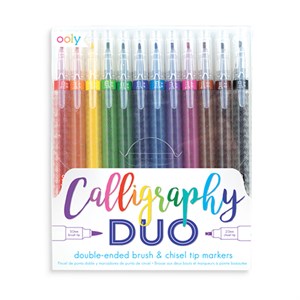 OOLY - Calligraphy Duo Double Ended Markers, sæt med 12