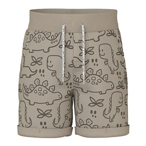 Name It - Vermo Long Sweat Shorts Unb - Dinosaurer, Pure Cashmere