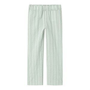 Name It - Hicheck Wide Pants, Silt Green