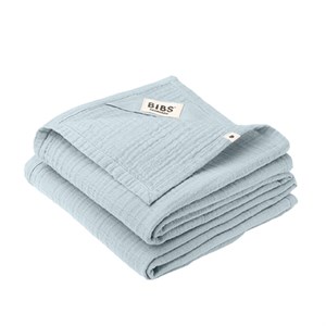 BIBS - Muslin Cloth 2-Pack 70x70 cm, Baby Blue
