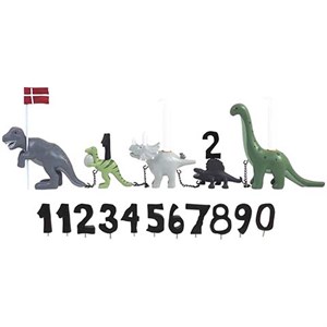 KIDS by FRIIS - Fødselsdagstog - Dinosaur m. 11 tal