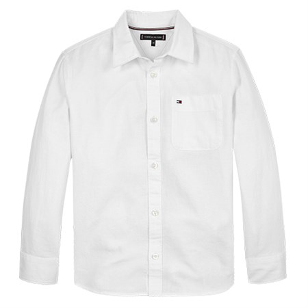 Tommy Hilfiger - Hemp Shirt LS, White