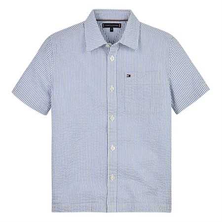 Tommy Hilfiger - Seersucker Stripe Shirt SS, Blue Spell Stripe
