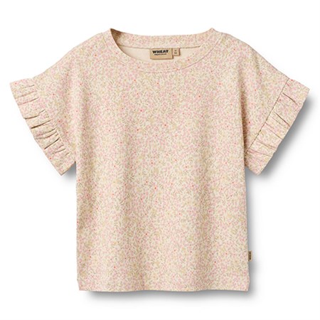 Wheat - T-shirt Ally SS, Coral Flowers