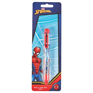 MARVEL SPIDER-MAN - Kuglepen Med 6 Farver