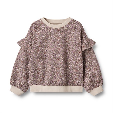 Wheat - Sweatshirt Lulle LS, Lilac Flowers