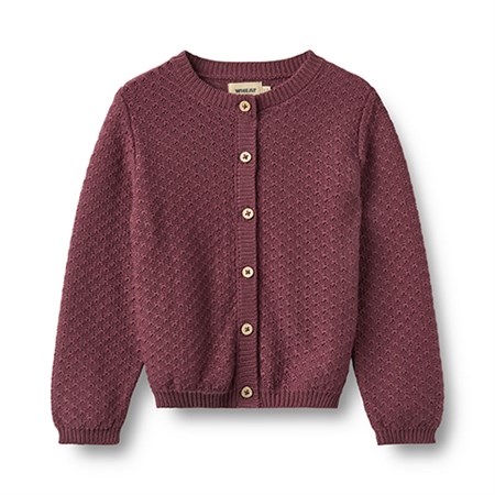 Wheat - Knit Cardigan Magnella, Eggplant