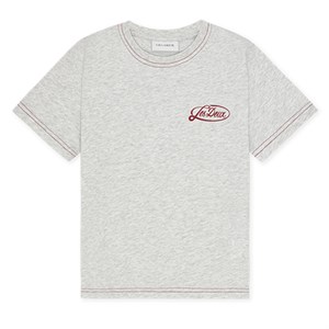 LES DEUX - Contrast T-Shirt KIDS SS, Snow Melange