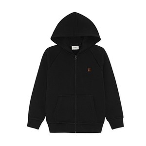 LES DEUX - Core Contrast Zipper Hoodie Kids, Black