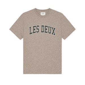 LES DEUX - College T-Shirt KIDS, Dark Sand Melange