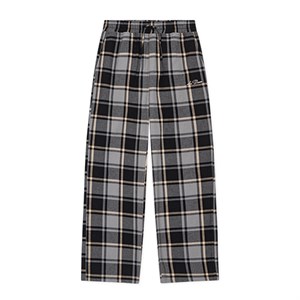 Les Deux - Check Casual Pants Kids, Grey Melange