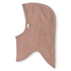 MarMar - Balaclava / Elefanthue Uld Pointelle, Burnt Rose