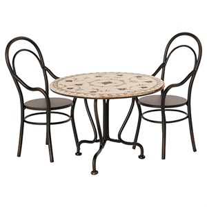 Maileg - Spisebordssæt med 2 stole