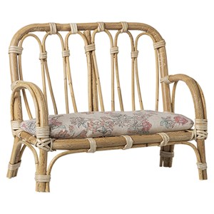 Maileg - Rattan Sofa Stor, Natur