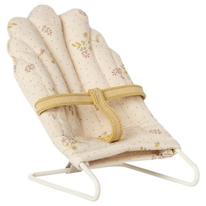 Maileg - Babysitter / Skråstol, Micro - Råhvid