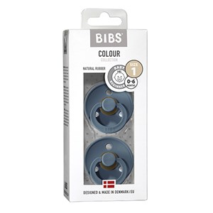 BIBS - Bibs Colour 2 pak - Str. 1 (0-6 MDR), Petrol/Petrol