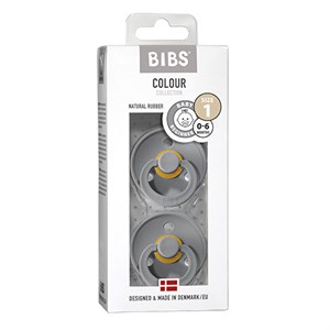 BIBS - Bibs Colour 2 pak - Str. 1 (0-6 MDR), Cloud/Cloud