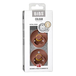 BIBS - Bibs Colour 2 pak - Str. 1 (0-6 MDR), Woodchuck/Woodchuck