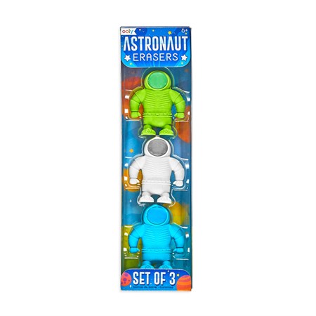 OOLY - Astronaut Erasers 3 stk.