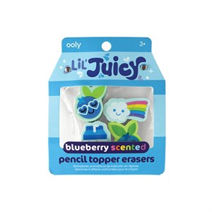 OOLY - Lil' Juicy Scented Topper Erases, Blueberry