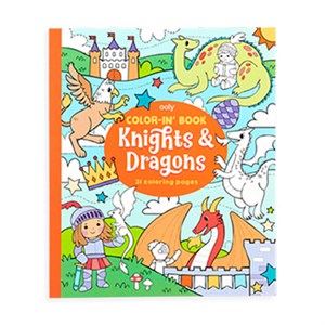 OOLY - Color-in' book / Malebog - Knights & Dragons