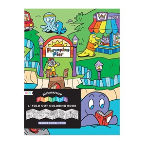 OOLY - Picturesque Panorama Coloring Book - Seaside Animal Town