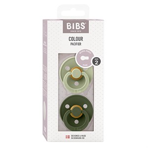 BIBS - Bibs Colour 2 pak - Str. 2 (6-12 MDR), Sage/Hunter Green