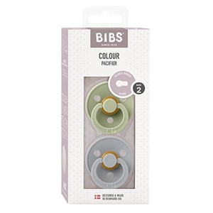BIBS - Bibs Colour 2 pak - Str. 2 (6-12 MDR), Sage/Cloud
