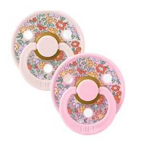 BIBS - BIBS X Liberty Colour 2 Pack Latex - Str. 2 (6-12 MDR), Oscar Meadow/Petal Mix 