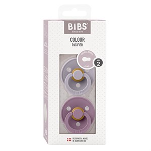 BIBS - Bibs Colour 2 pak - Str. 2 (6-12 MDR), Fossil Grey/Mauve