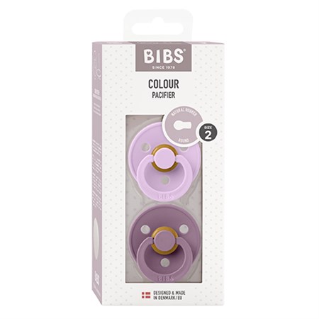 BIBS - Bibs Colour 2 pak - Str. 2 (6-12 MDR), Violet Sky/Mauve