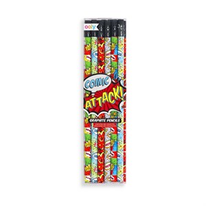 OOLY - Comic Attack Graphite Pencils, 12 stk