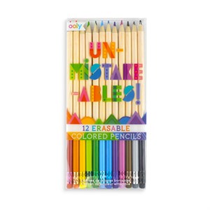 OOLY - Un-Mistake-Ables Erasable Colored Pencils, Sæt med 12 stk.