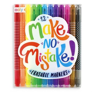 OOLY - Make No Mistake - Eraseable Markers, sæt med 12
