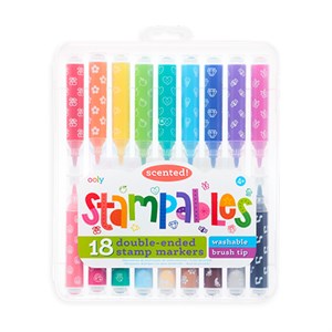 OOLY - Stampables Scented Markers - Sæt Med 18 Stk.