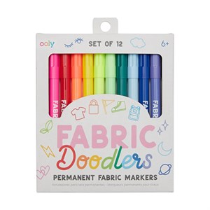 OOLY - Fabric Doodlers / Tekstil Tuscher, 12 stk