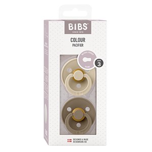 BIBS - Bibs Colour 2 pak - Str. 3 (18+ MDR), Vanilla/Dark Oak