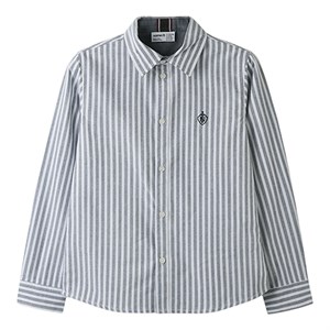 Name It - NKM NEWSA LS SHIRT NOOS, Navy Blazer Stripes/Bright White