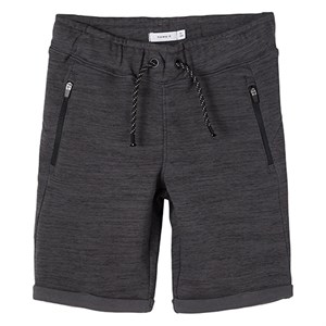 Name It - Scott Sweat Long Shorts, Asphalt