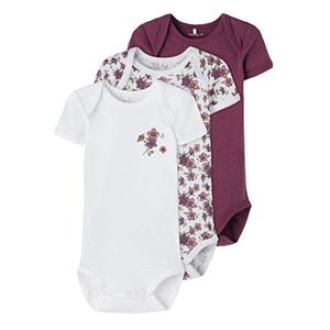 Name It - 3 Pak Body SS, Prune Purple