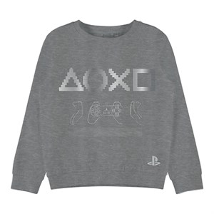 Name It - Playstation Odis Sweatshirt, Grey Melange