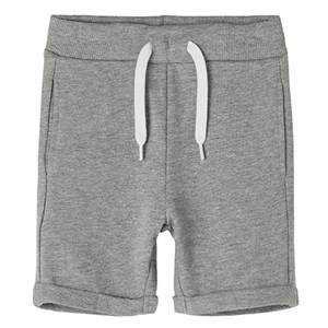 Name It - Jirg Long Sweat Shorts, Grey Melange