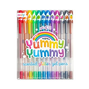 OOLY - Yummy Yummy Scented Glitter Gel Pens, 12 stk.