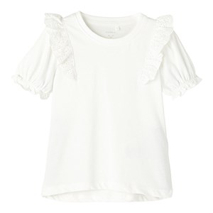 Name It - Jafroza T-shirt SS, White Alyssum