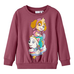 Name It - Jabina Paw Patrol Sweatshirt UNB LS, Rose Wine
