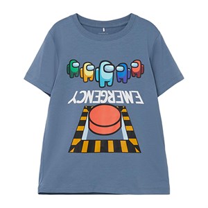 Name It - Jenci Amongus T-shirts SS, China Blue