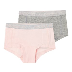 Name It - Hipster 2 Pack Noos, Barely Pink/Grey Melange