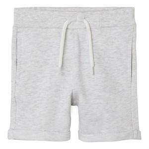 Name It - Jenno Long Sweat Shorts, Light Grey Melange