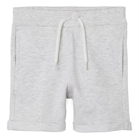 Name It - Jenno Long Sweat Shorts, Light Grey Melange