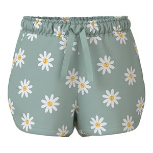 Name It - Vigga Shorts - Daisy Flowers, Silt Green